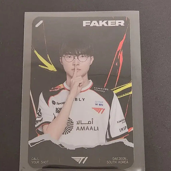[BUNJANG] MSI Fes Call Your Shot Faker Photocard / msi 페스타 - call your shot 페이커 포토카드