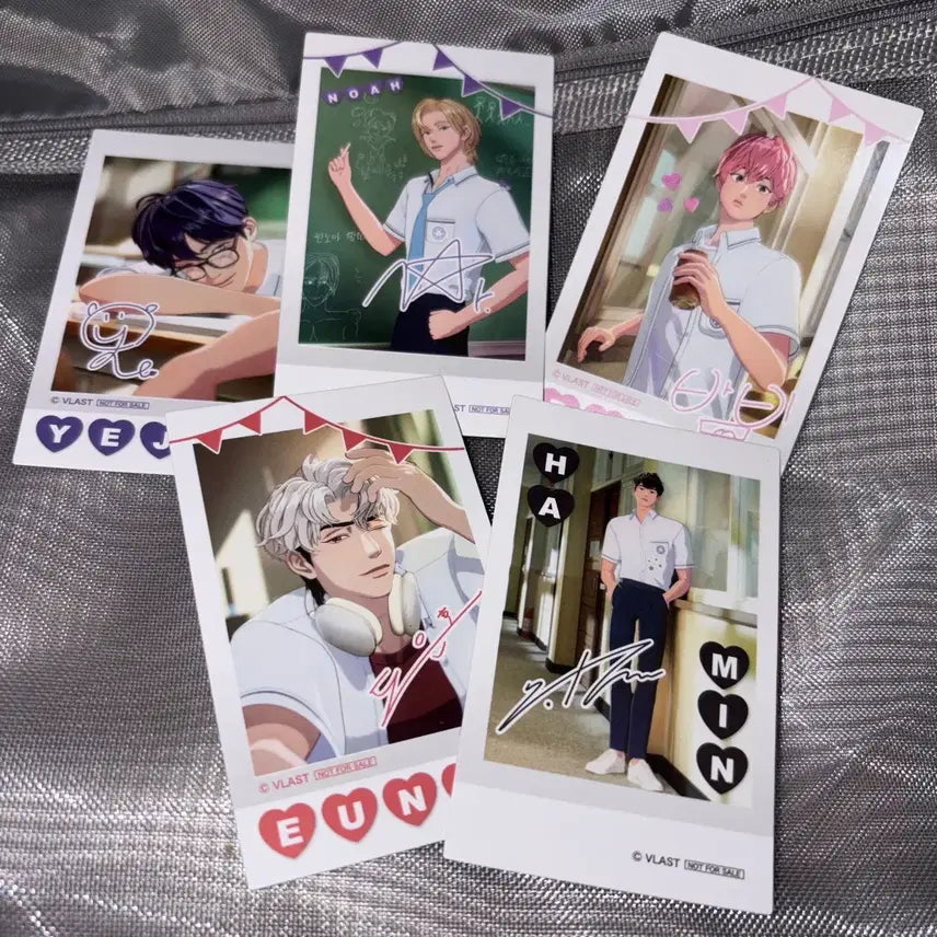 [BUNJANG] PLAVE Animate Collaboration Cafe Cheki-style Photocard Bundle Set / 플레이브 애니메이트 콜라보 카페 금액 특전 체키풍 포카 일괄