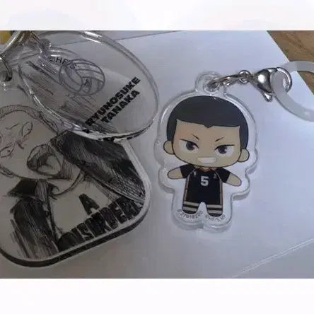 [BUNJANG] Haikyuu!! Fanpark Tanaka Original Sketch Keyring Mejilushi Gacha / 하이큐 팬파크 타나카 원화 키링 메지루시 가챠