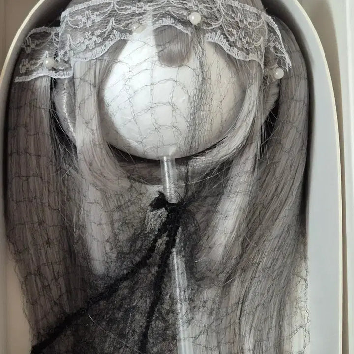 [BUNJANG] MDD Dark Grey Twin-Tail Wig / mdd sd 인형 세팅가발 양갈래 트윈테일 다크그레이