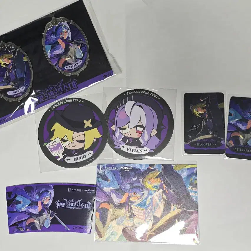[BUNJANG] Zenless Zone Zero Metal Badge, The Venti Postcard, Coaster, Can Badge, Figure, Hugo, Vivian / 젠레스 존 제로 금속 배지 더벤티 엽서 코스터 캔뱃지 피규어 휴고 비비안