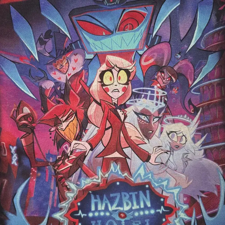 [BUNJANG] Hazbin Hotel Season 2 Short Sleeve T-Shirt / 해즈빈 호텔 공식 시즌2 반팔 티셔츠