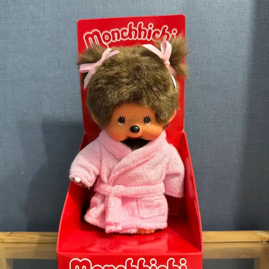 [BUNJANG] Monchhichi Pink Gown Doll / 몬치치 가운 인형