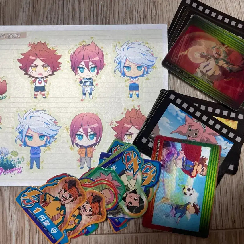 [BUNJANG] Inazuma Eleven Card Sticker Bundle Set / 이나즈마 일레븐 카드 스티커 일괄