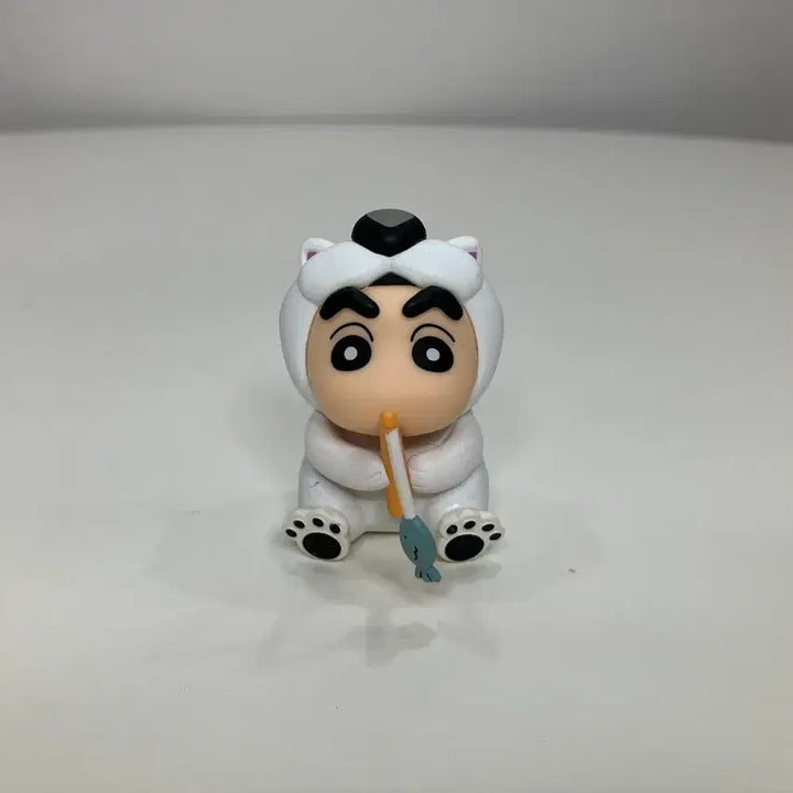 [BUNJANG] Crayon Shin-chan Shiroe Fishing Gacha Figure / 짱구 피규어 흰둥이 옷 낚시 가챠