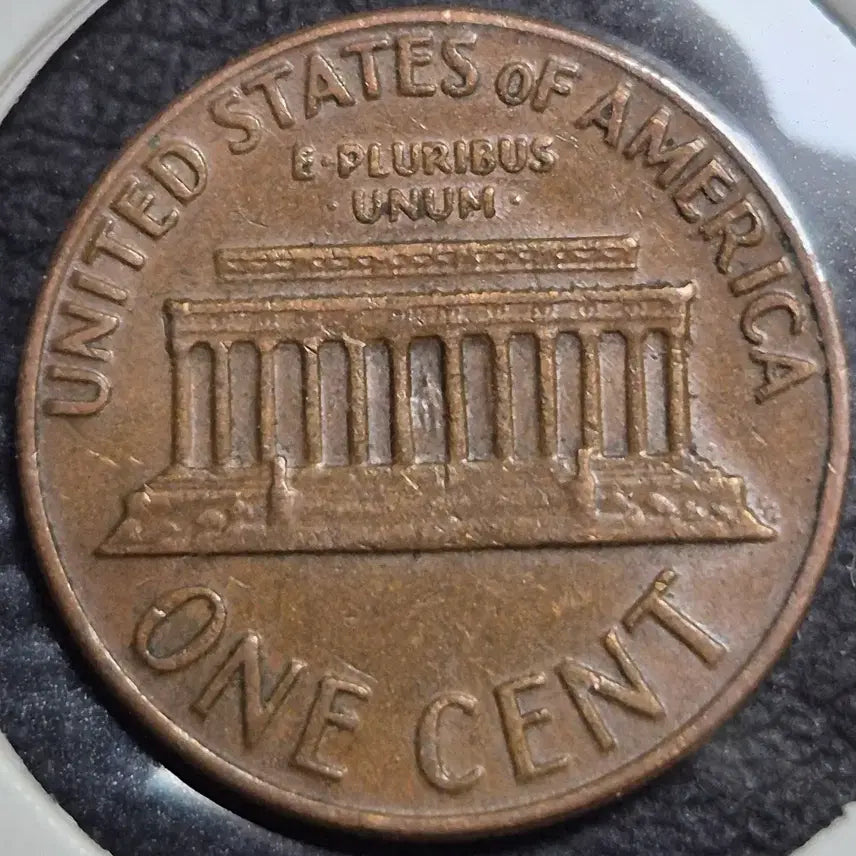 [BUNJANG] 1969 D Lincoln Cent Die Strike Error Coin / 1969년D링컨.1센트 다이 압인 오류,주화