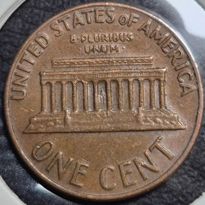[BUNJANG] 1969 D Lincoln Cent Die Strike Error Coin / 1969년D링컨.1센트 다이 압인 오류,주화
