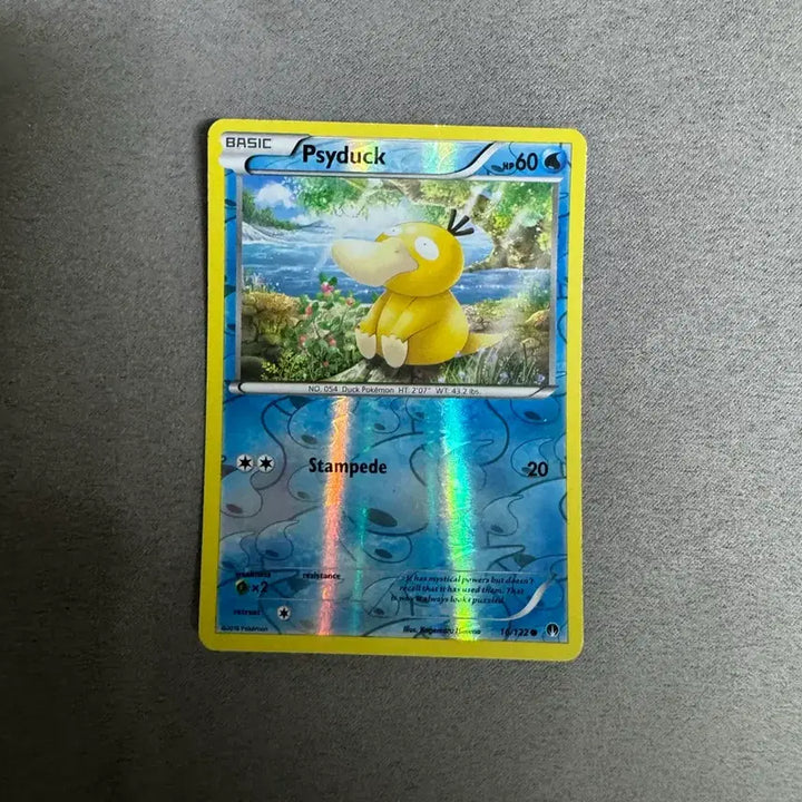 [BUNJANG] 2016 Pokemon Card Psyduck Reverse Holo English North American Edition / 2016 포켓몬카드 고라파덕 Psyduck 리버스홀로 영문판 북미판