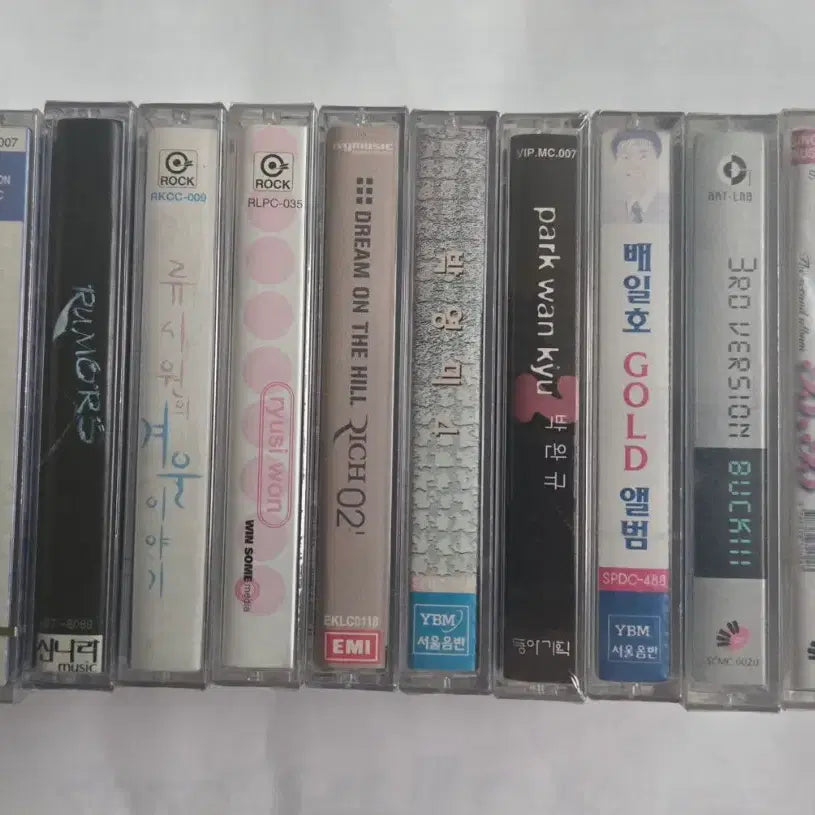 [BUNJANG] K-Pop Cassette Tape 10-Set (Sealed) / (미개봉) 가요 미개봉 카세트테이프 10종