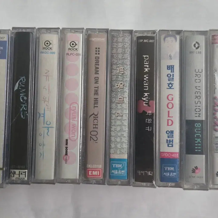 [BUNJANG] K-Pop Cassette Tape 10-Set (Sealed) / (미개봉) 가요 미개봉 카세트테이프 10종