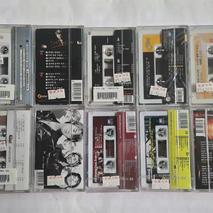 [BUNJANG] K-Pop Sealed Cassette Tape 10-Set / (미개봉) 가요 미개봉 카세트테이프 10종