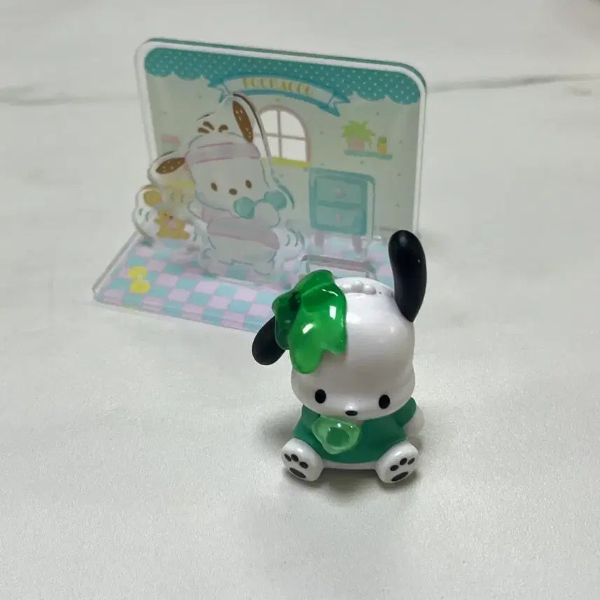 [BUNJANG] Bundle Set Pochacco Figure &amp; Acrylic Stand / 일괄) 포차코 피규어, 아크릴 스탠드 세트