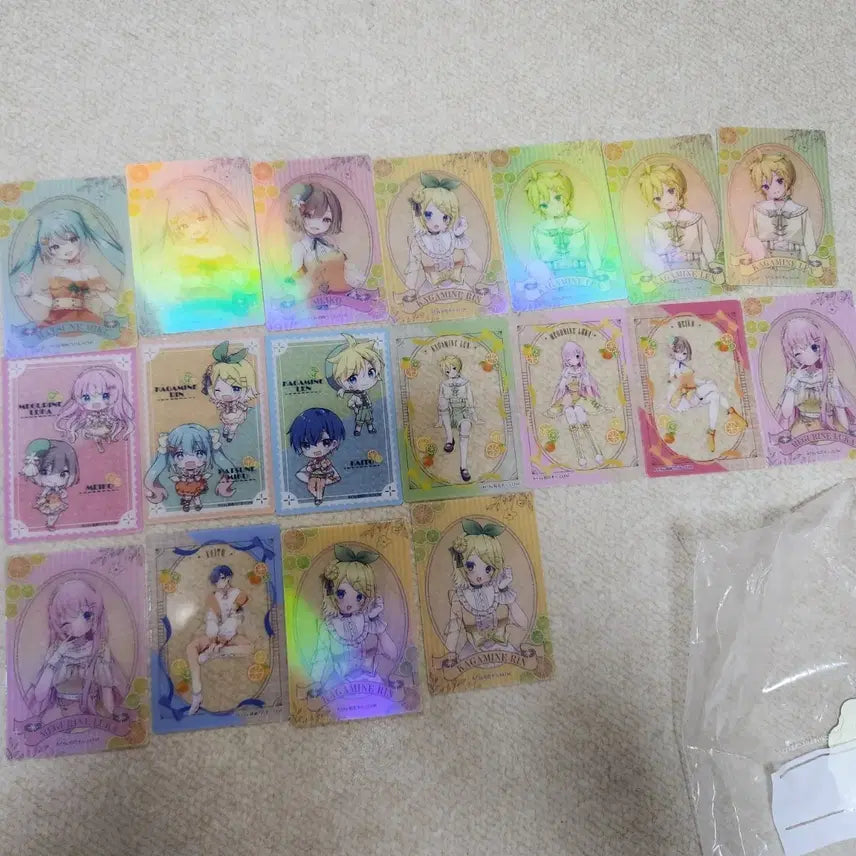 [BUNJANG] Hatsune Miku Kagamine Rin Len Illustration Card Set / 하츠네 미쿠 일러스트 카드 모음 일괄