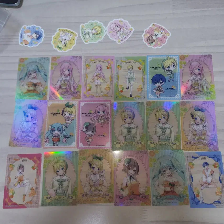 [BUNJANG] Hatsune Miku Kagamine Rin Len Illustration Card Set / 하츠네 미쿠 일러스트 카드 모음 일괄