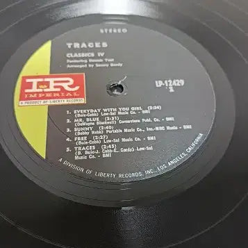 [BUNJANG] Classics IV Traces Of Love Vinyl LP (1969 US Original First Press) / Classics IV  " Traces Of Love "