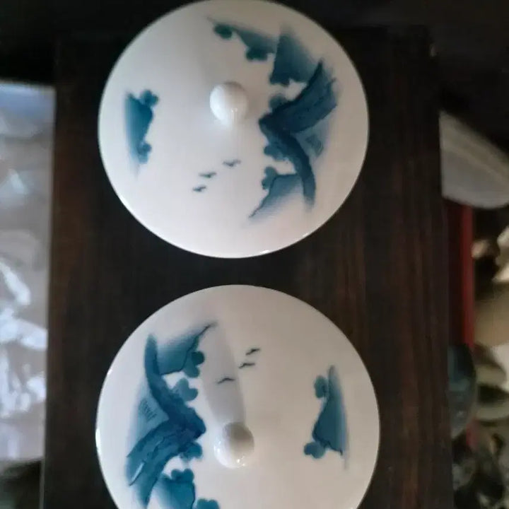 [BUNJANG] Celadon Porcelain Tea Bowl and Lid Set / 다완, 개완(k-356)