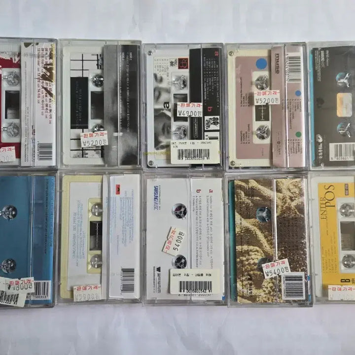 [BUNJANG] Unsealed K-Pop Cassette Tape Set (10 Types) / (미개봉) 가요 미개봉 카세트테이프 10종