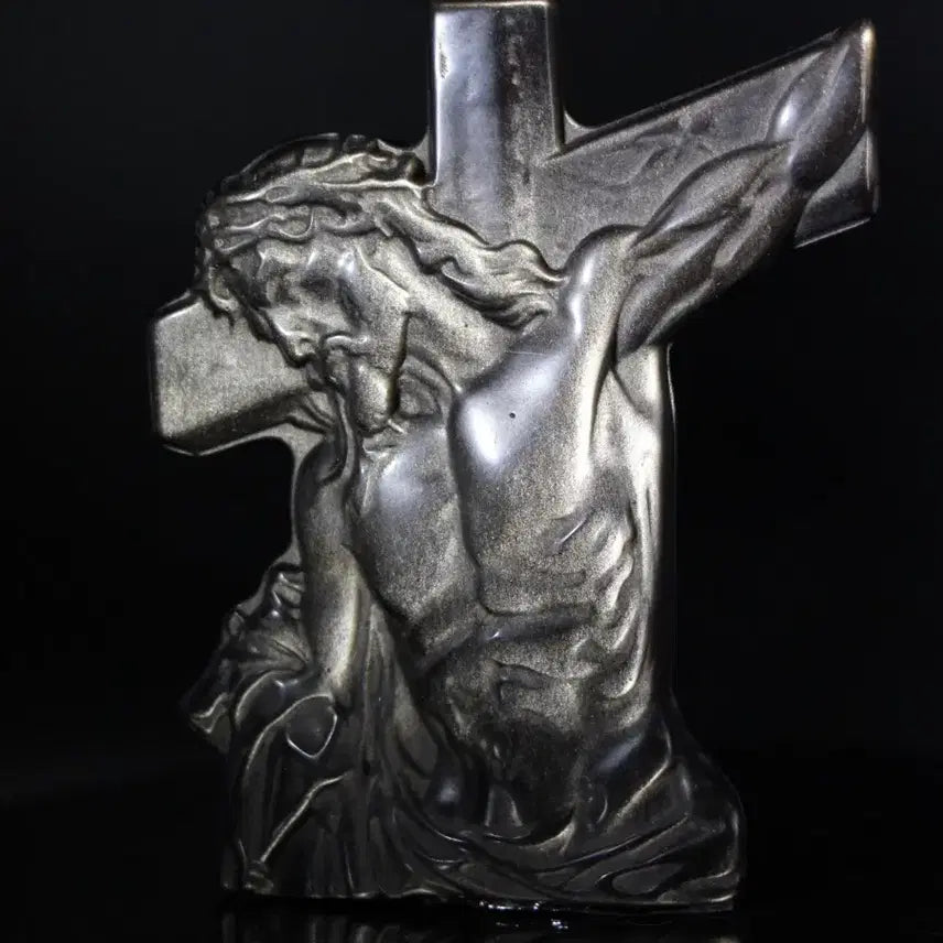 [BUNJANG] Silver Obsidian Christ Carving / 실버옵시디언 그리스도 카빙