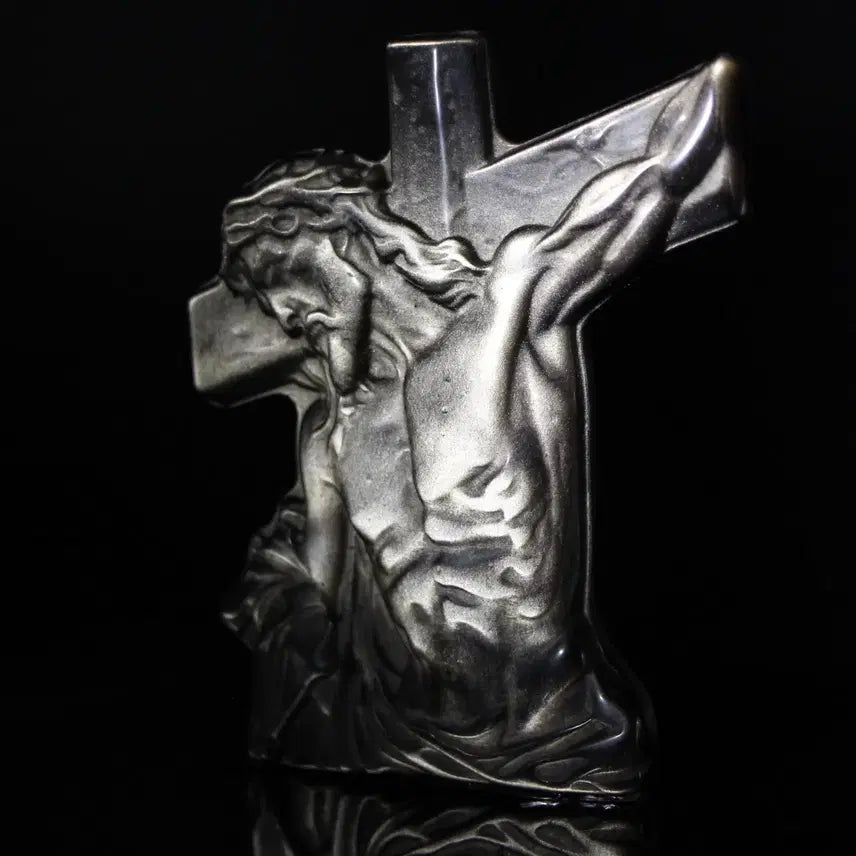 [BUNJANG] Silver Obsidian Christ Carving / 실버옵시디언 그리스도 카빙