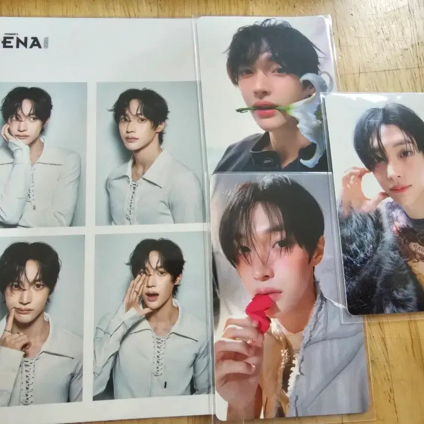 [BUNJANG] RIIZE Wonbin Arena Photocard Bundle Set / [라이즈]원빈 아레나 옴므 네컷 사진 및 포카 3장 일괄