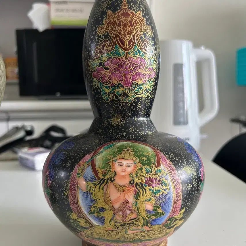[BUNJANG] Chinese Porcelain Buddha Vase / 중국 도자기 부처님 화변 호로병