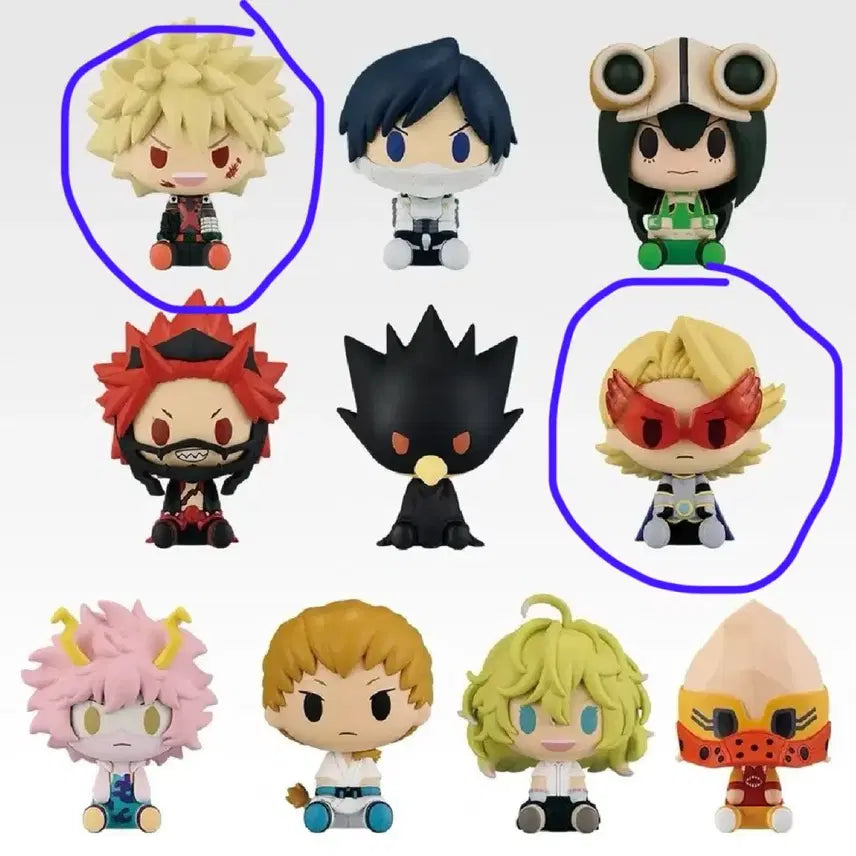 [BUNJANG] My Hero Academia Choco-Noko Sweets Box Figures (Bakugo, Aoyama) - Ichiban Kuji G Prize Bundle Set / 히로아카 나히아 쿠지 G상 초코노코 (바쿠고, 아오야마 일괄)