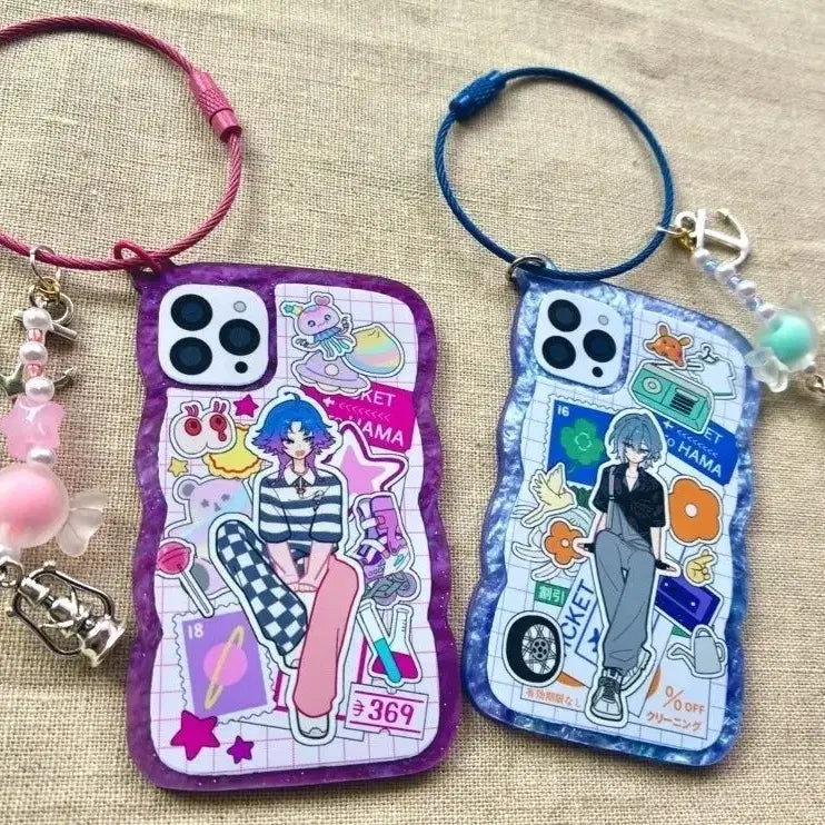 [BUNJANG] Netaro + Nagi Acrylic Keyring (8tory 18trip) / ni님 비공굿즈 네타로 나기 아크릴 키링 에이트리 18trip