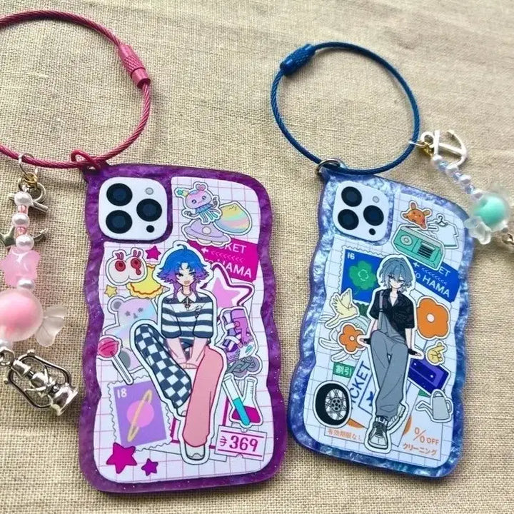 [BUNJANG] Netaro + Nagi Acrylic Keyring (8tory 18trip) / ni님 비공굿즈 네타로 나기 아크릴 키링 에이트리 18trip