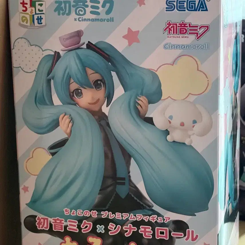 [BUNJANG] Sega Hatsune Miku x Cinnamoroll Choconose Figure / 세가 하츠네 미쿠x시나모롤 초코노세 피규어