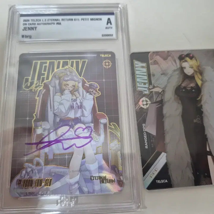 [BUNJANG] Eternal Return Tereka Jennie Autographed Card / 이터널리턴 테레카 제니 친필 사인카드