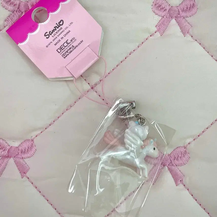 [BUNJANG] Classic Kitty Unicorn Strap Keychain / 고전키티 스트랩 유니콘 키링