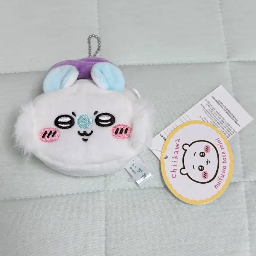 [BUNJANG] Chiikawa Momonga Plush Coin Pouch Mini Bag Charm / 치이카와 모몽가 동전지갑 폭신 토트 미니 파우치 키링