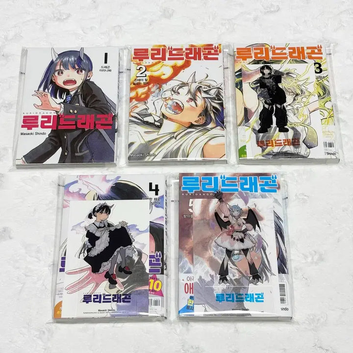 [BUNJANG] Ruri Dragon 1-5 Complete Set First Edition / (일괄 가격) 루리드래곤 1~5 만화책 초판 더특