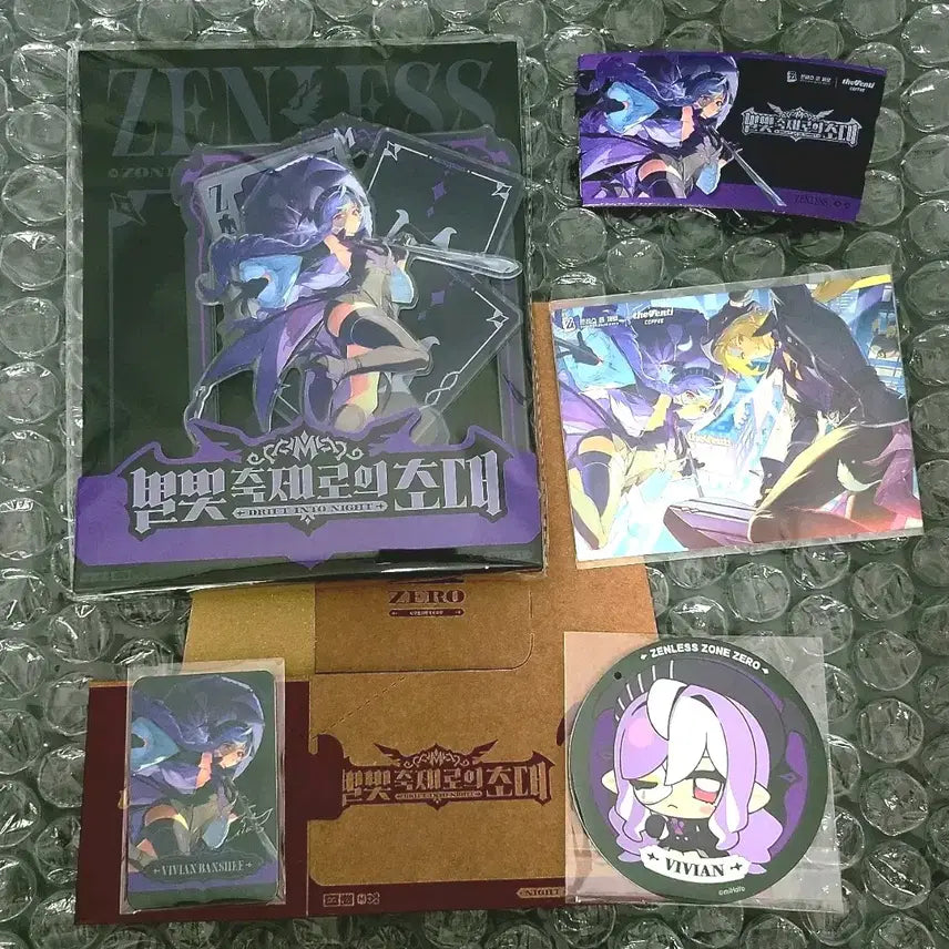 [BUNJANG] TXT Yeonjun The Venzy Popup Vivian Acrylic Stand, Coaster, Postcard Bundle Set / 젠존제 더벤티 팝업 비비안 아크릴 스탠드 코스터 엽서 일괄