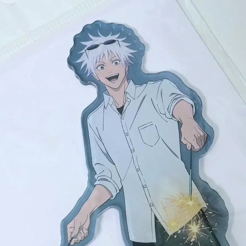 [BUNJANG] Jujutsu Kaisen Kaigyoku Gyokusetzu Marui Hanabi Acrylic Stand - Satoru Gojo / 주술회전 회옥옥절 마루이 불꽃놀이 아크릴 스탠드 - 고죠 사토루