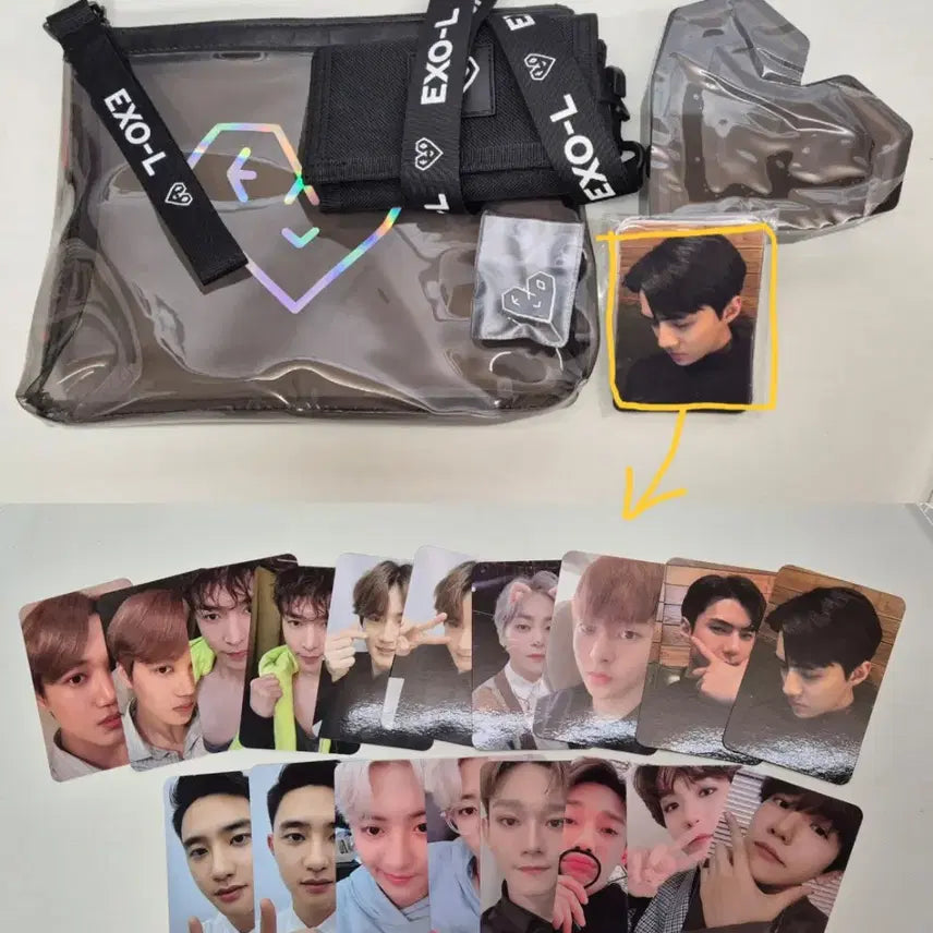 [BUNJANG] EXO-L Kit Goods Bundle Set Photocard Set / 엑소엘 키트 굿즈 포토카드 일괄 판매