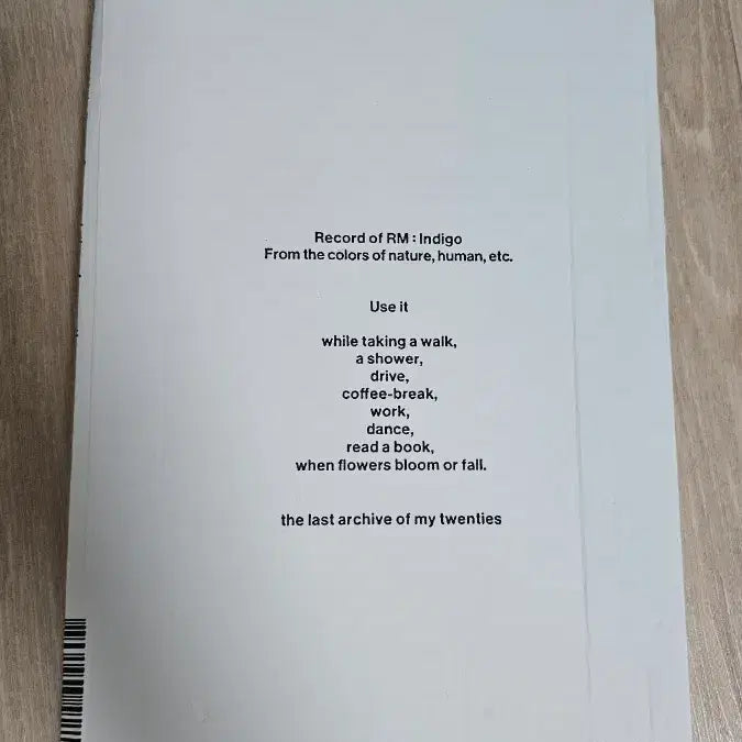 [BUNJANG] BTS RM Indigo Album / BTS 방탄소년단 RM 랩몬스터 김남준 앨범 인디고 INDIGO