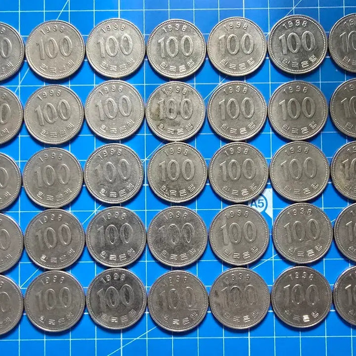 [BUNJANG] 1998 South Korean 100 Won Coin Bundle (35 pcs) / 1998년 100원 동전 35개 전부