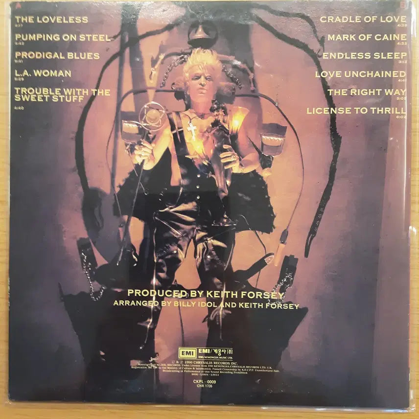 [BUNJANG] Billy Idol Charmed Life 4th Album LP / Billy Idol 4집 - Charmed Life