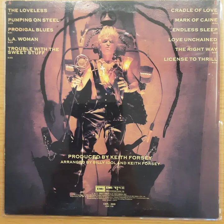 [BUNJANG] Billy Idol Charmed Life 4th Album LP / Billy Idol 4집 - Charmed Life