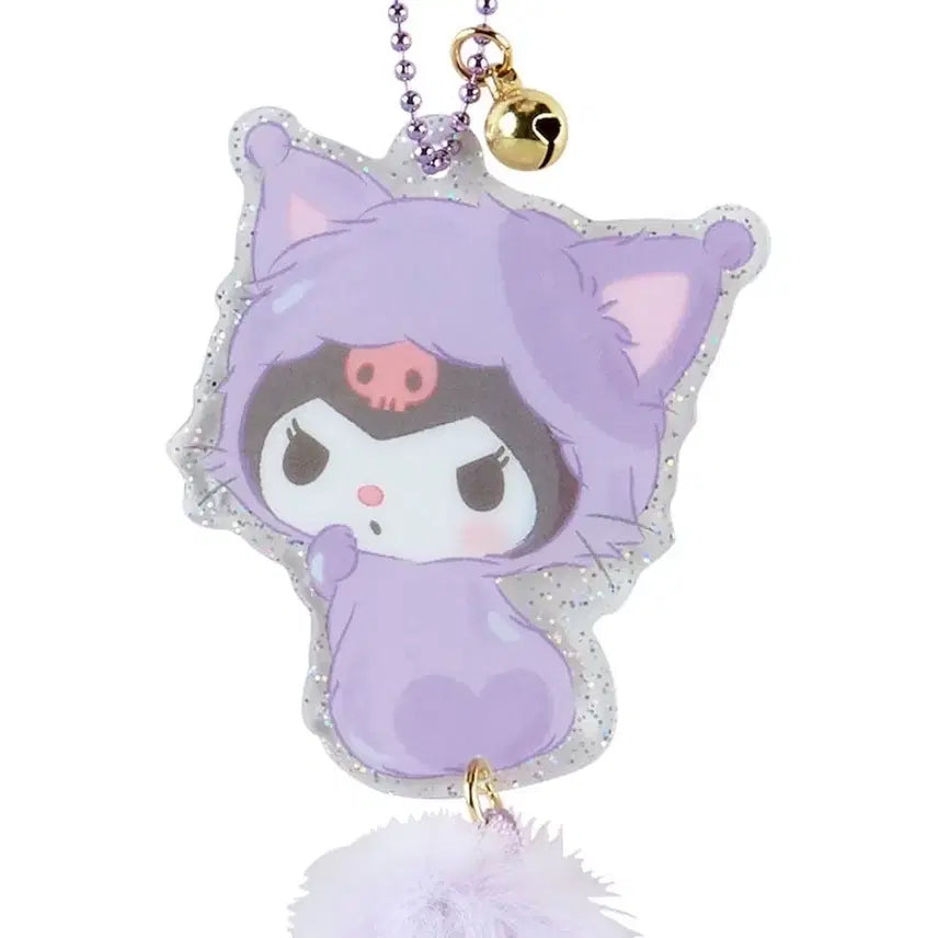 [BUNJANG] Sanrio Daisuki Nekoneko Tail Acrylic Keyring Kuromi (Sealed) / 산리오 다이스키 네코네코 꼬리 달린 아크릴 키링 쿠로미 미개봉 새상품
