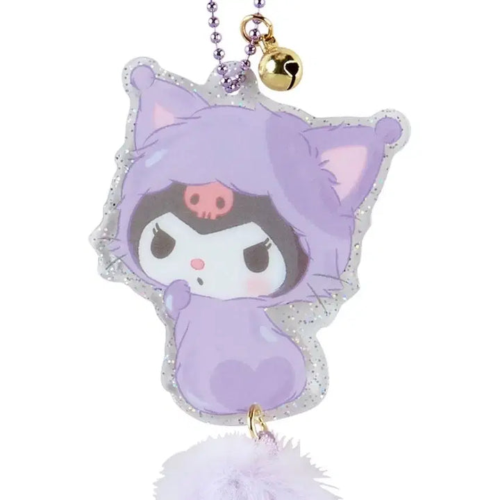 [BUNJANG] Sanrio Daisuki Nekoneko Tail Acrylic Keyring Kuromi (Sealed) / 산리오 다이스키 네코네코 꼬리 달린 아크릴 키링 쿠로미 미개봉 새상품
