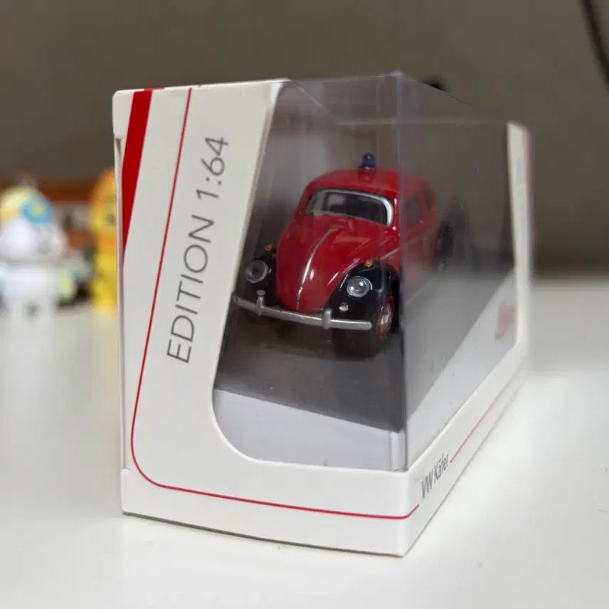 [BUNJANG] Schuco 1:64 Volkswagen Beetle Fire Chief Car Diecast Model / 1:64 슈코 폭스바겐 비틀 소방지휘차 미니카 다이캐스트