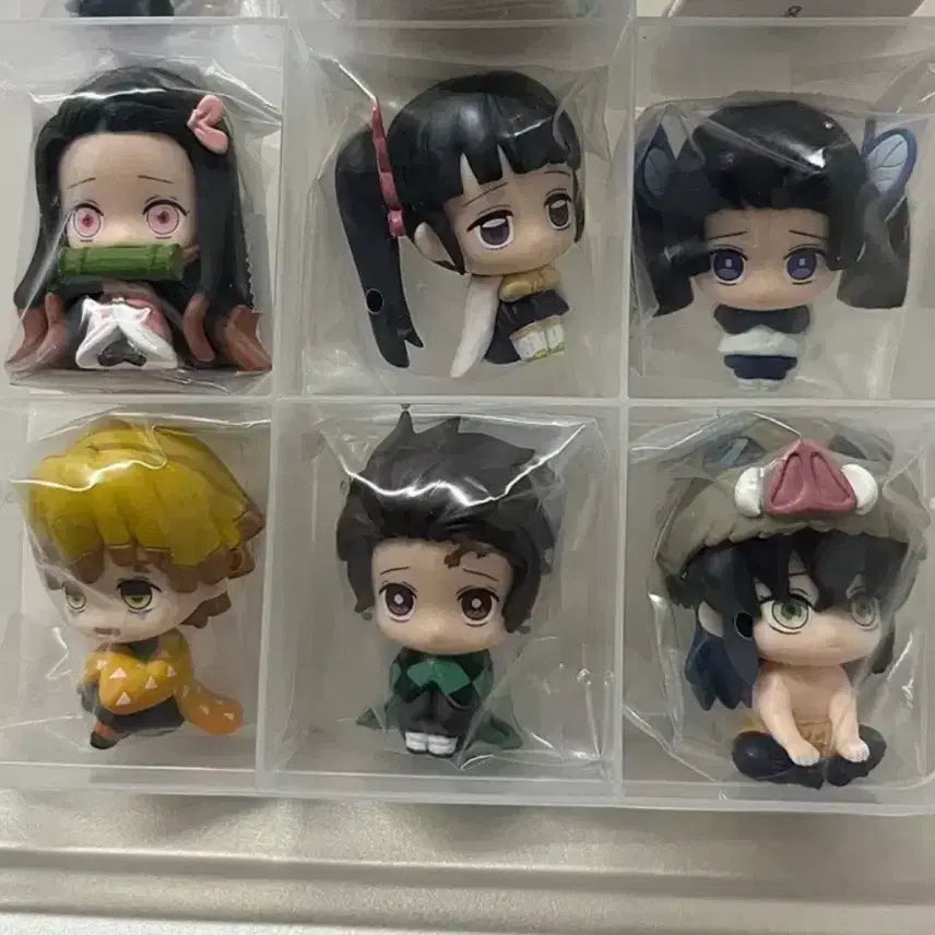 [BUNJANG] Demon Slayer Machiboke Set 1 - 6 Types / (풀셋+덤) 귀멸의 칼날 마치보케 1탄 6종 6개 세트 일괄 /귀칼 가챠