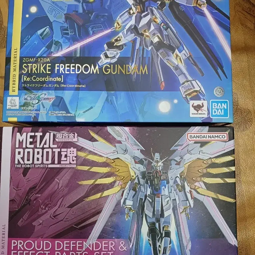 [BUNJANG] Metal Robot Spirits Strike Freedom Gundam &amp; Progrès Defender Effect Parts Set / 메탈 로봇혼 스트라이크 프리덤 건담 + 프로드 디펜더 일괄 판매 합니다