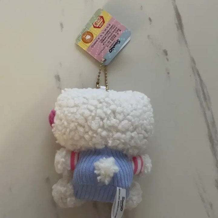 [BUNJANG] Sanrio Sega Plaza Hello Kitty Plush Keychain / 산리오 sega plaza 뽀글이 헬로키티 키링