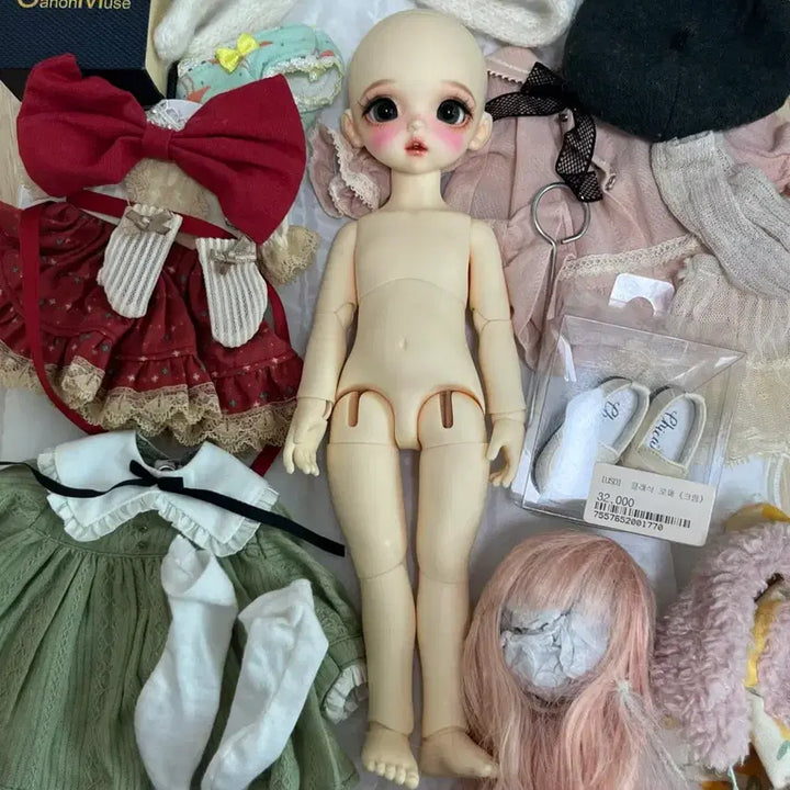[BUNJANG] Chicabi Minette 26cm Ball-Jointed Doll with Accessories / ! 오늘까지만 이가격 !치카비 미네트 구체관절인형 물품포함