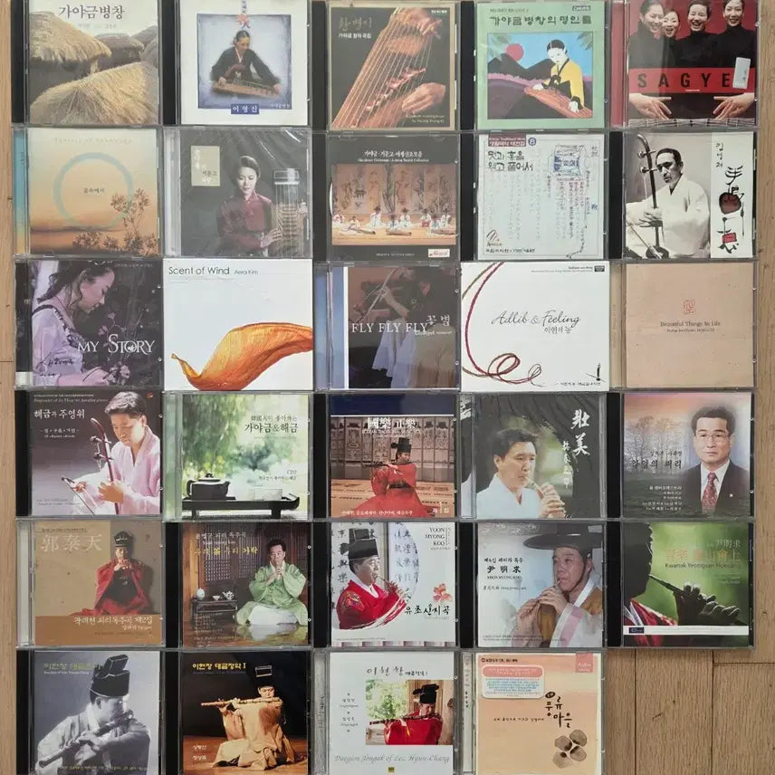 [BUNJANG] Korean Traditional Music Collection (Gaya/Geomungo/Haegeum/Daegeum/Piri/Janggu/Pansori) / 국악CD모음( 가야금 거문고 해금 대금 피리 북 장고 판소리)