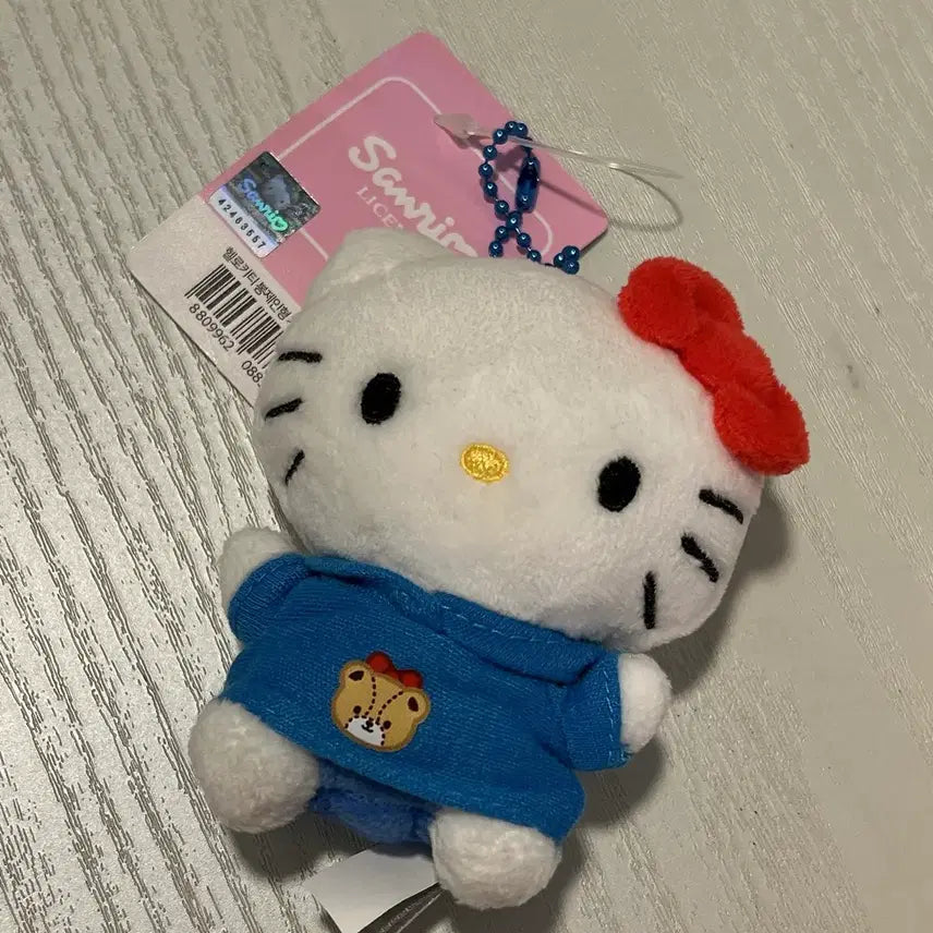 [BUNJANG] Sanrio Hello Kitty Hood Keychain 8cm / 정품 산리오 헬로키티 후드 8cm 키링