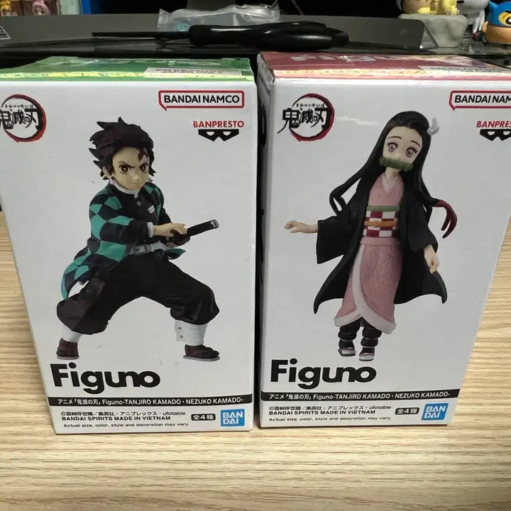 [BUNJANG] Demon Slayer Tanjiro &amp; Nezuko Figure Set / 귀멸의 칼날 탄지로 네즈코 피규노 피규어